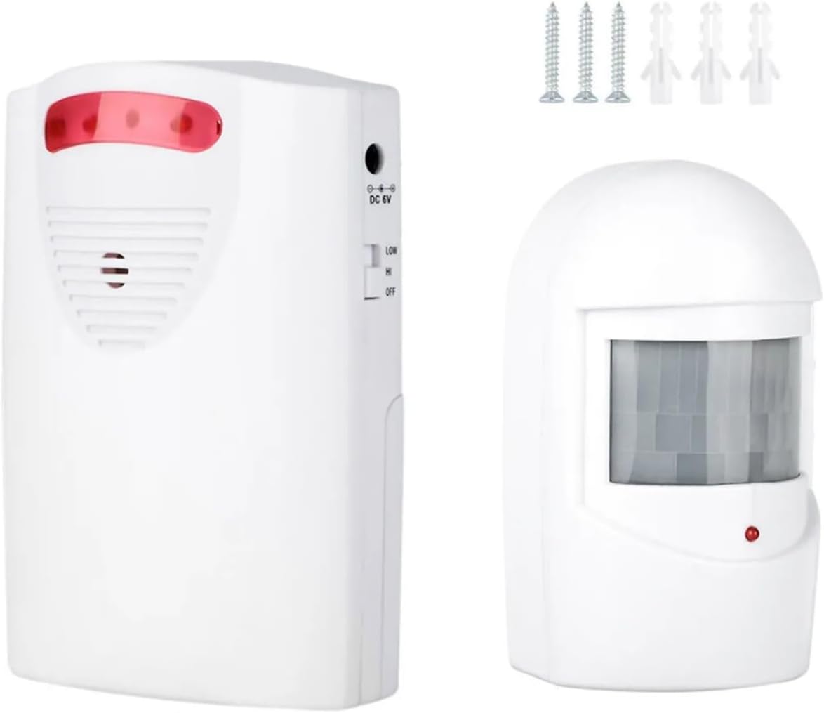 Outside Movement Sensor Detector Alarm Driveway Alert System for House/Workplace Accent