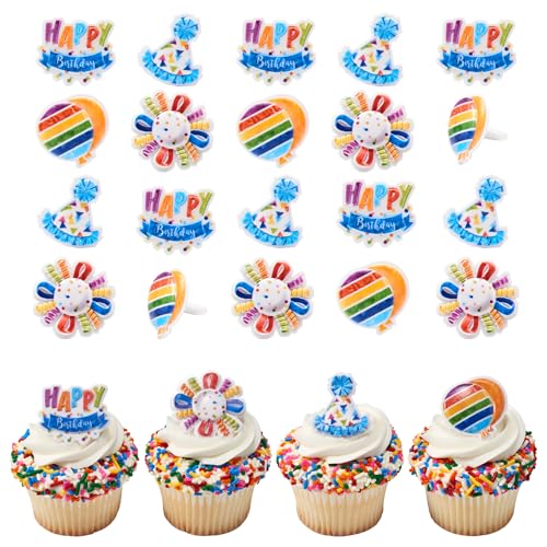 Bagues cupcakes DecoPac pour réussir facilement une décoration de table anniversaire colorée
