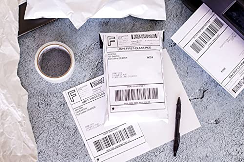 Premium Label Supply White Sticker Half Sheet Labels – 8.5" X 5.5" – Laser/Inkjet Compatible – (2 Labels/Sheet), 300 Sheets - 600 Total Adhesive Labels #TOP1