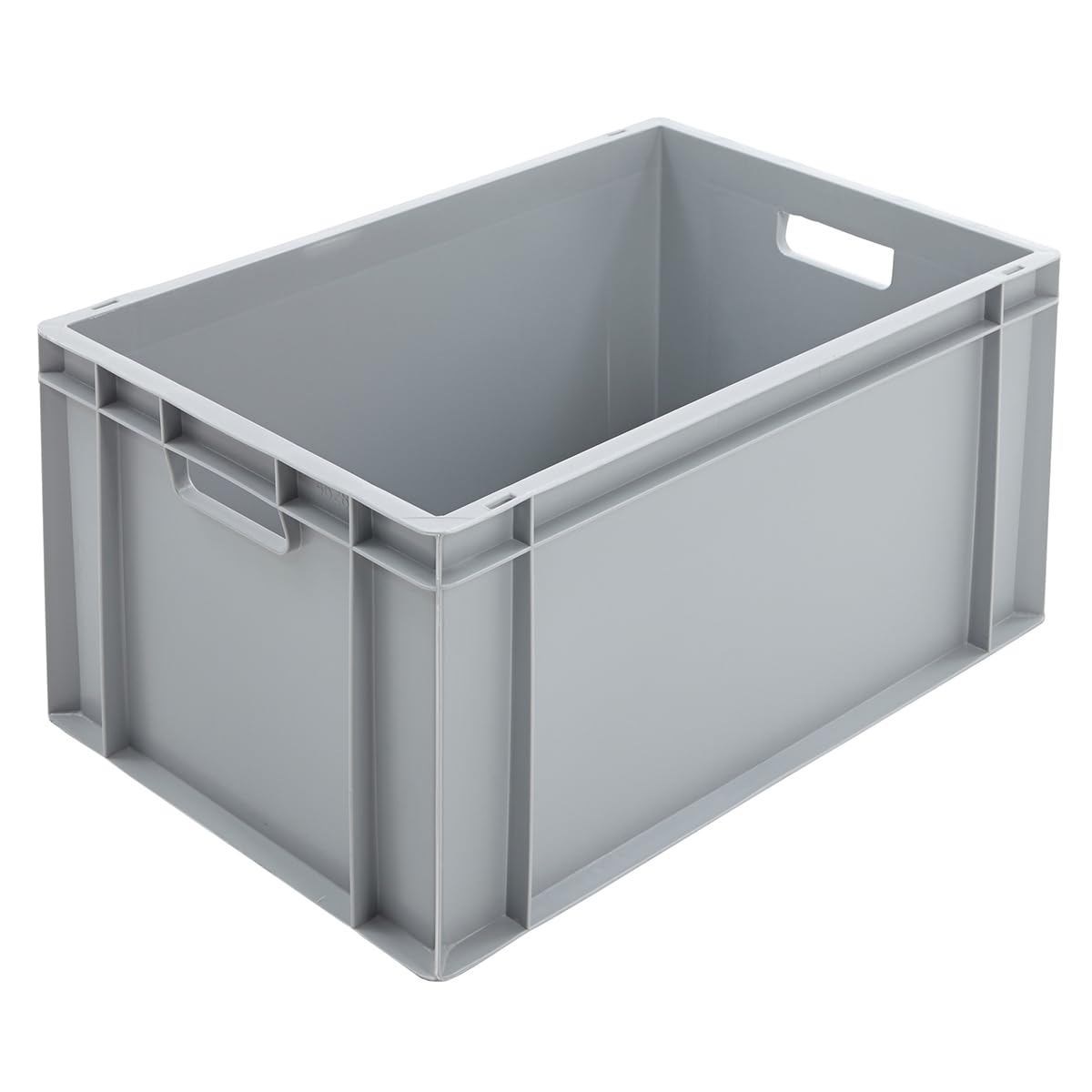 Bigdug Grey Euro Stacking Boxes - Heavy Duty Euro Containers Storage Box - Stackable Warehouse Crates (X4 290H X 400W X 600D Mm)