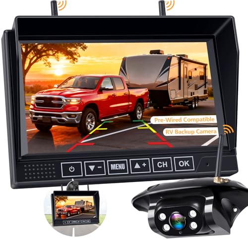 RV Backup Camera Wireless Easy Install: Plug &...