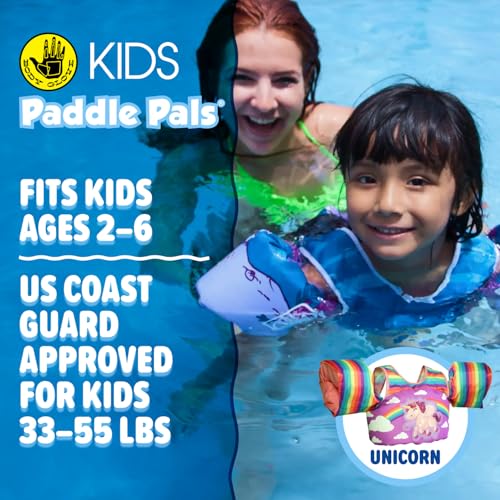 Image of Body Glove Paddle Pals Learn to Swim Life Vest, 33-55 lbs | U.S. Coast Guard approved learn-to-swim aid, Type III child's PFD for recreational boating; perfect for pools, lakes, beaches
