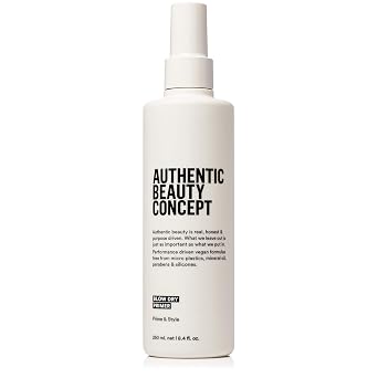 Authentic Beauty Concept Blow Dry Primer | Blow Dry Spray Heat Protection | Protects Hair from Blow Dry Damage | Thermal Protection | Vegan & Cruelty-free | Silicone-free | 8.4 fl. oz.