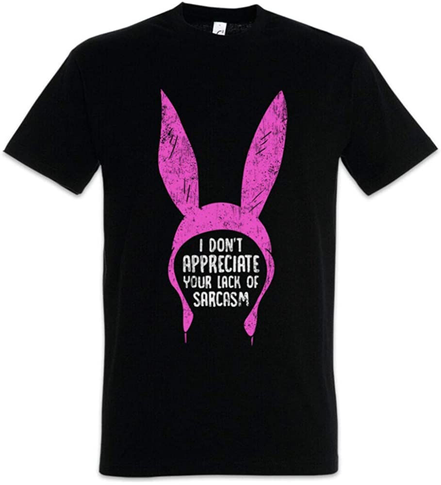 Lack of Sarcasm Bob Linda Tina Ruth Bob's Gene Louise Belcher Burgers Men's T-Shirt Graphic Printed Black Tee S