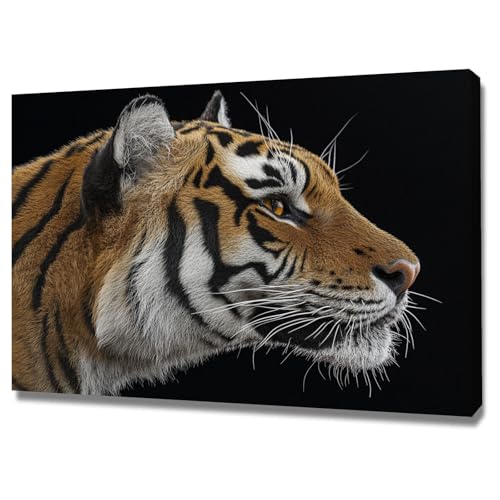 Tableau sur toile tigre peinture imprimée en HD décoration murale salon chambre 40x60cm