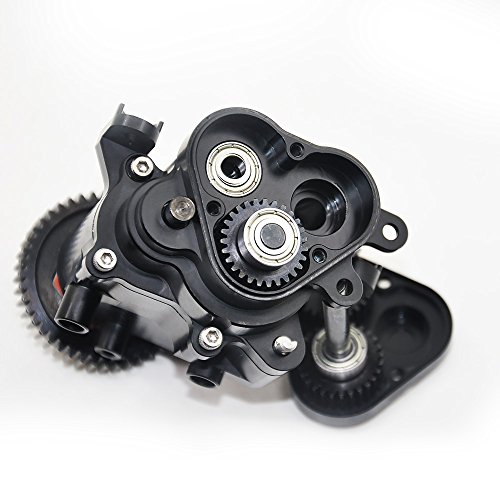 RCLions Black Aluminum Transmission Case Gearbox for TRX4 T4 1/10th RC Crawler Car - Thumbnail 2