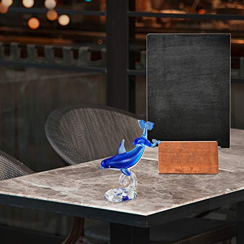 Fomiyes 0424J37SJ016POQ5 Dolphin Figurines Double Dolphin Glass Figurine With Base Handmade Art Glass Blown Marine Fish Statue Crystal Animals Paperweight Collectible Sculpture Home Decoration Glass Fish Figurines thumb #8