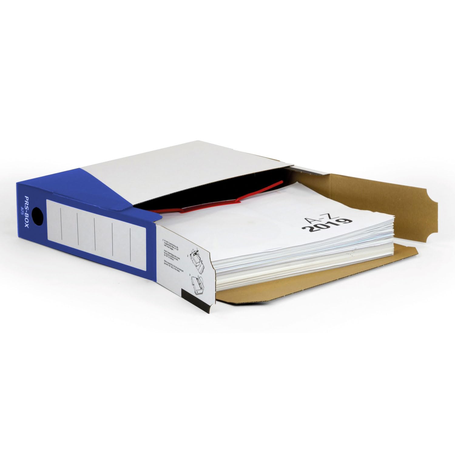 PRS Archivbox A75 blau, Rückenbreite 75mm, 20 Stück