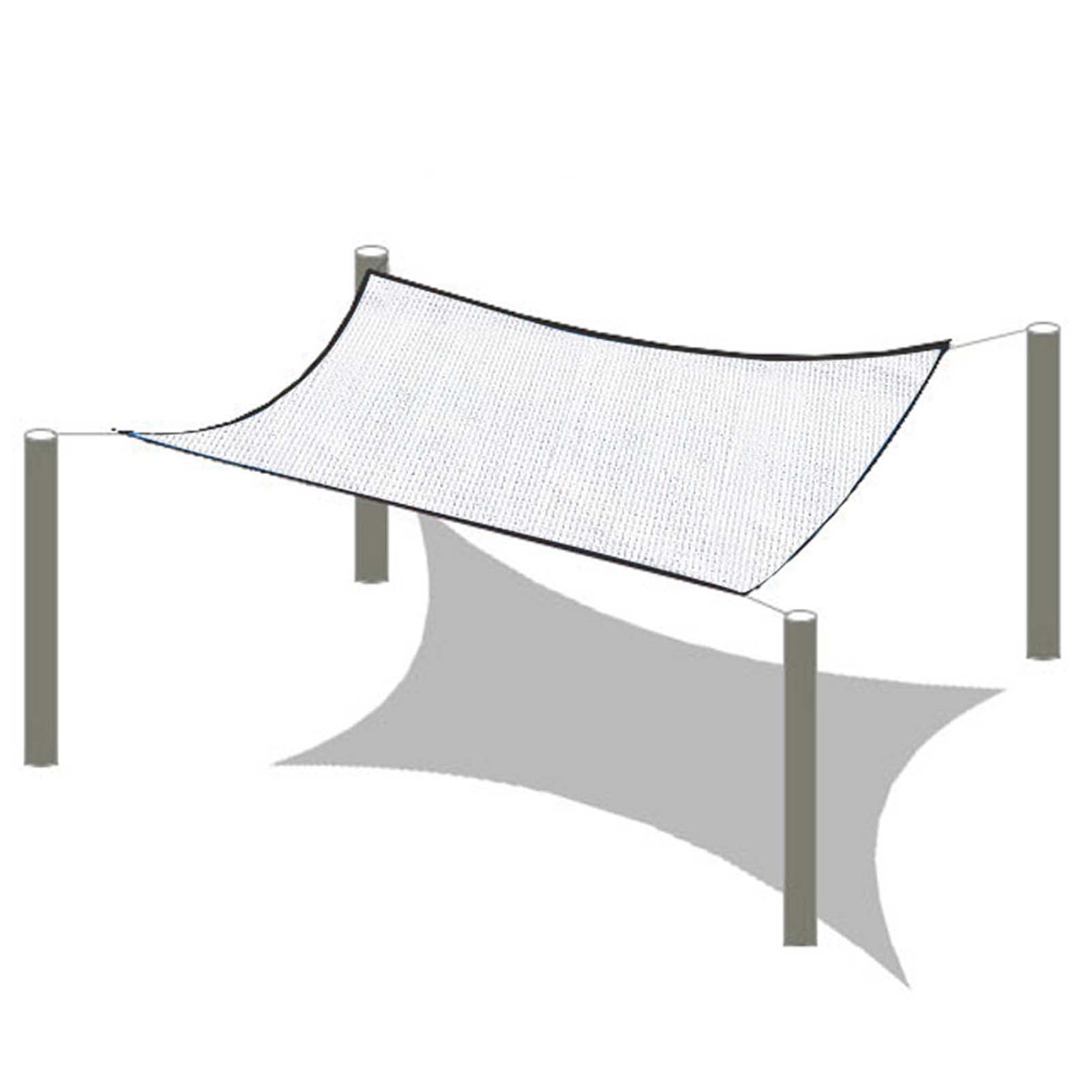 Rete parasole per giardino, serre e aiuole, protezione UV 80%, 4 x 9 m, con occhielli per piante e fiori