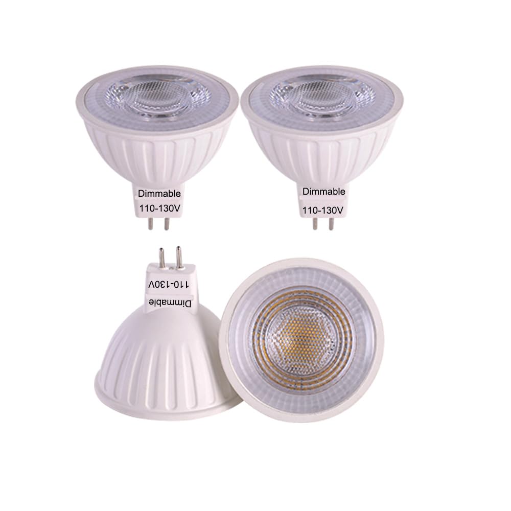 Photo 1 of ukzboss MR16 LED Bulbs, 5W, 2700K Warm White, GU5.3 Base, Dimmable, 4-Pack