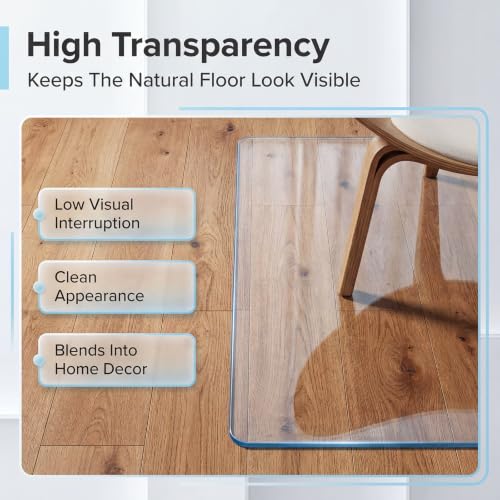 Protector de plastico transparente para alfombras que evita manchas y roturas por sillas ruedas 6