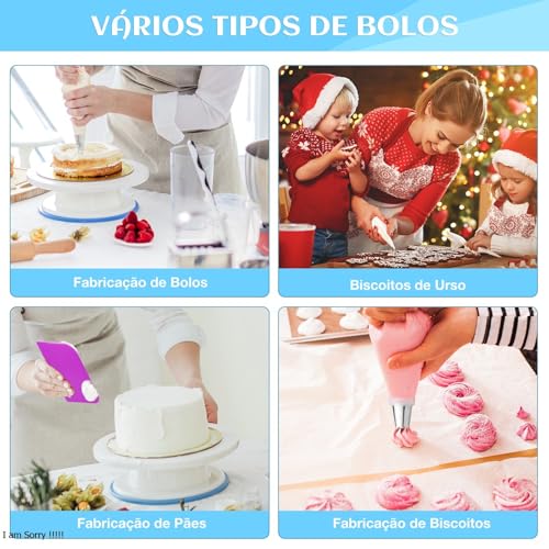 137 Peças Kit Confeiteiro, kit Confeitaria, Kit de Bicos de Confeitar, Kit Confeitar Estojo, Jogo de