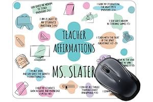 Personalized Gift for Teachers: Inspirational Bible Affirmations Mouse Pad