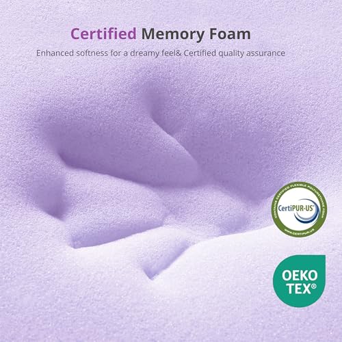 Image of EGOHOME 8 Inch Full Size Mattress, Medium Memory Foam Infused with Green Tea Gel, Pressure Relief, Body-Adapting Comfort, Bed in a Box, CertiPUR-US Certified