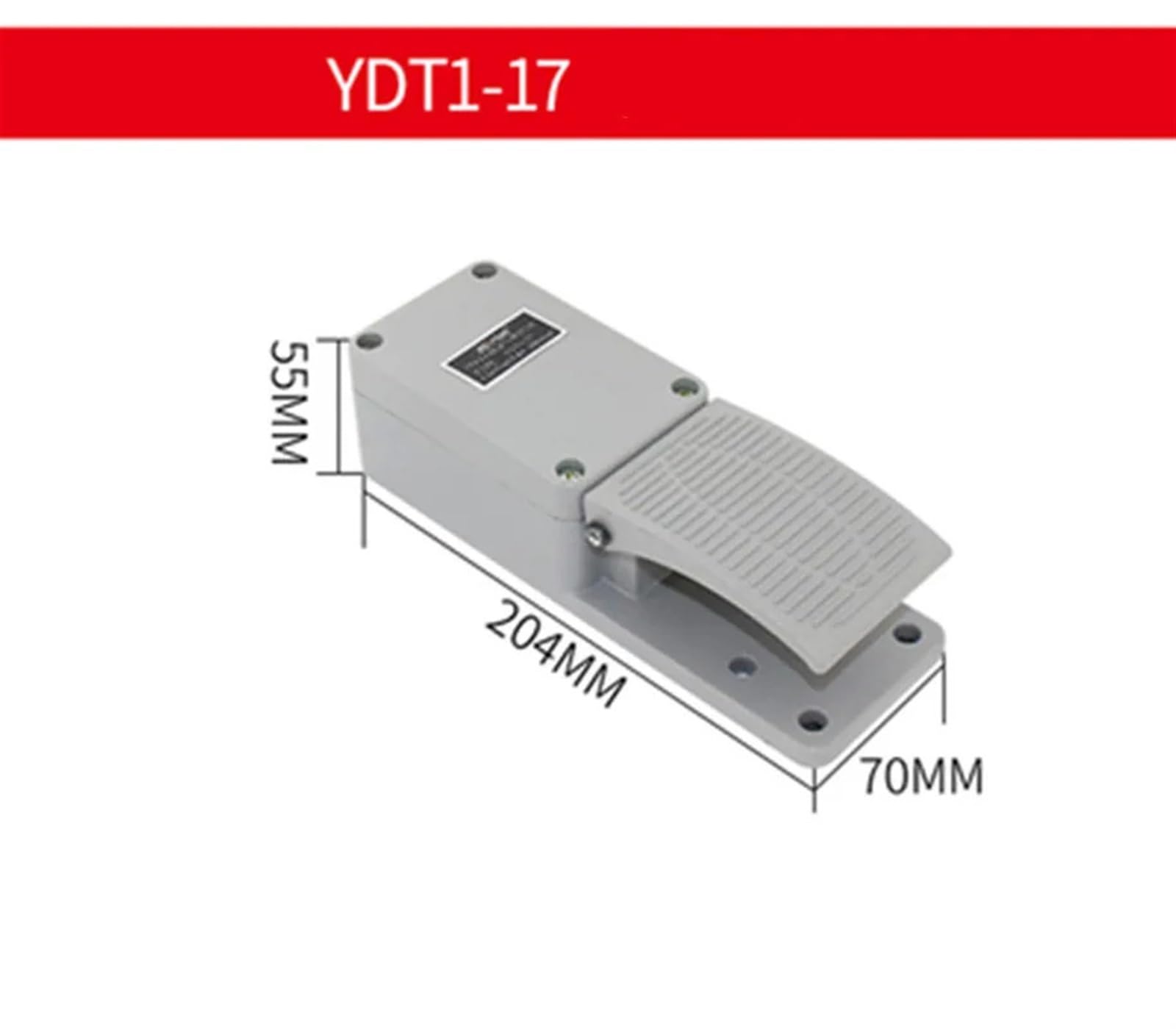 1 PZ Interruttore a pedale industriale momentaneo in metallo antiscivolo Interruttore a pedale Mani libere W Shell TFS-2 TFS-201 FS-1 FS-3 YDT1-15(TDY1-17)