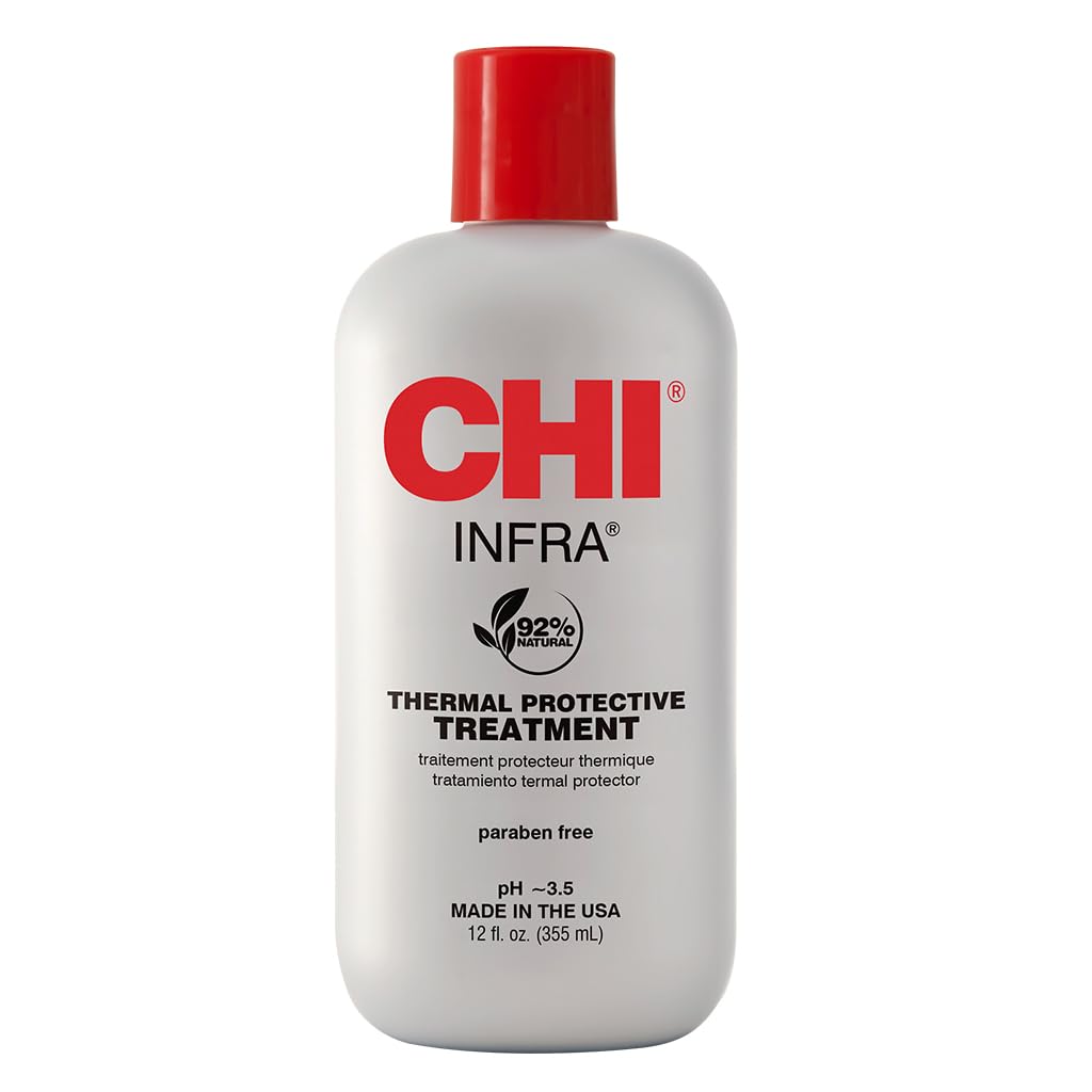 CHI Infra Thermal Protective Treatment, Hair Serum For Protecting Color & Adding Superior Shine & Softness, Hydrating Formula, Sulfate-free, 12 Oz