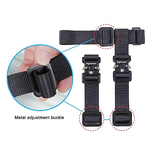 Vigorport Luggage Straps, Luggage Connector Straps for Suitcases Add A Bag and Connect Your 2 Suitcases Together Adjustable Attachment Accessories Belts (1'' Width S Size)