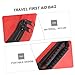 WATIIFUFU Portable Emergency Medical Storage Bag Versatile Red First Aid Pouch for Home Travel and Outdoor Use for Organizing Medical Supplies and Tools