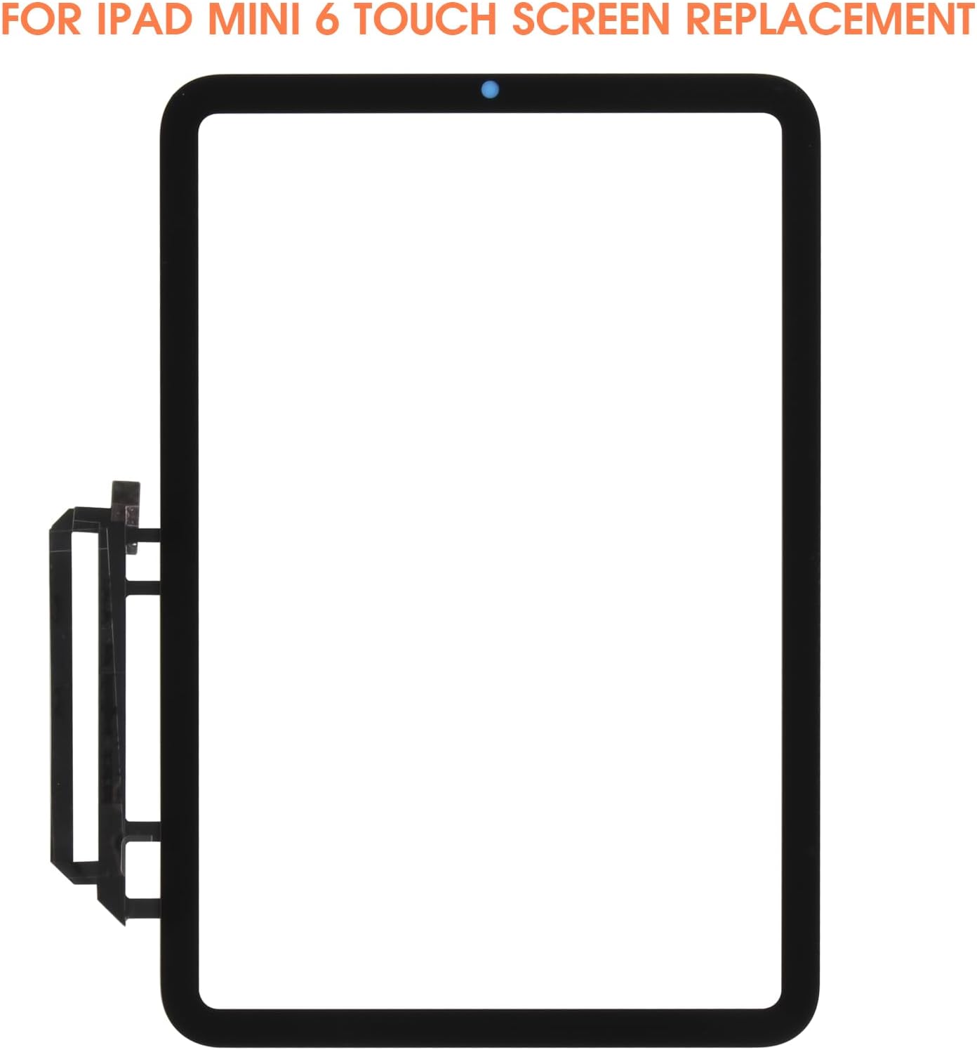 Touch Screen for iPad mini 6 Gen 2021, for iPad mini 6th Generation 8.3 inch Digitizer Model A2568 A2569 Screen Replacement Touchscreen Glass Panel with Repair Kit (not LCD Display)