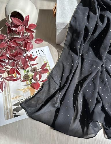 Hijab for Women Premium Chiffon Hijab Rhinestone Hijab Scraf for Women Muslim3