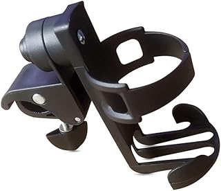 Universal Drinking Cup Holder No Screws Required Adjustable for Any Kind of Strollers Walkers Rollator Cane Crutches Bicycles Wheelchairs Bed Railings Drink Walker Cup Holder Bottle Holder (1)