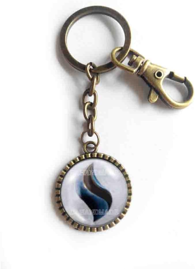 Handmade Cute Key ring Anime Charm Glalitite Mega Stone Keychain Keyring Key chain Glalie Cosplay Gift