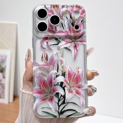 Coque iPhone 17 Pro antichoc protégeant des chutes avec élégance fleur de lys