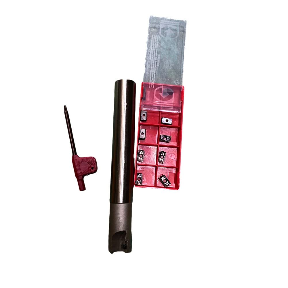 10PC D20mm 90° 2F Wendeschneidplatten-Schaftfräser L:150mm D:20mm APMT1135 Hartmetall-Inser