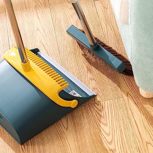 Kehrschaufel- und Besen-Set, Besen- und Kehrschaufel-Set for zu Hause, Besen mit langem Stiel und Stand-Kehrschaufel-Kombinationsset for den Einsatz auf dem Boden im Büro, in der Küche, in der Lobby ( – Bild 8