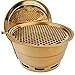 YCDJCS Tytanowy węgiel piekarnik rożen grill stal nierdzewna grill piec komercyjny górny rząd wieprzowina pieczenie pieczeń piec na kemping wędrówki pikniki stojaki na grilla (kolor: złoty, rozmiar: 34 * 17 cm)