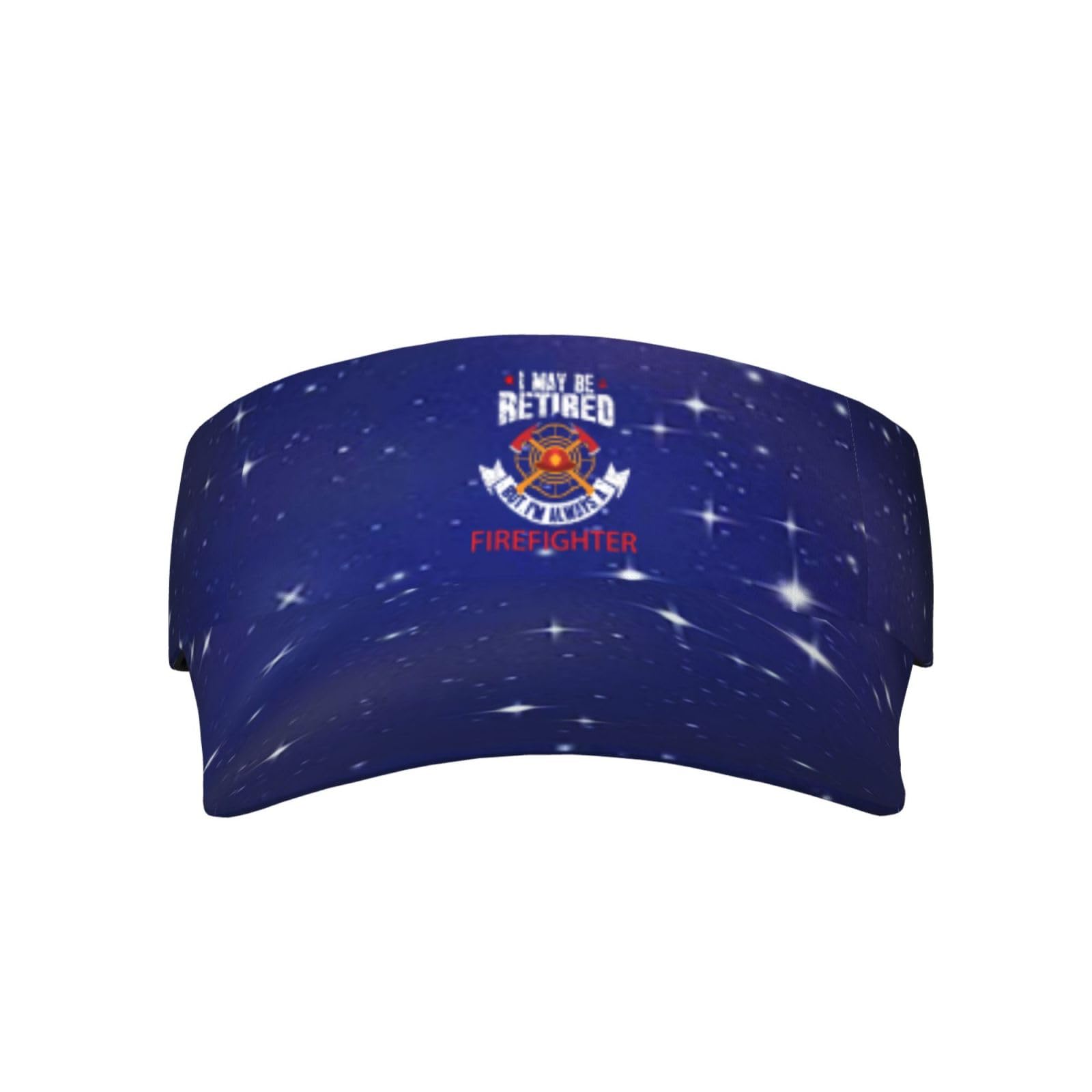 Joisbs Retired Firefighter Been There Unisex Sun Visor Cap - Ultimate UV Protection for Stylish Outdoor Fun Black