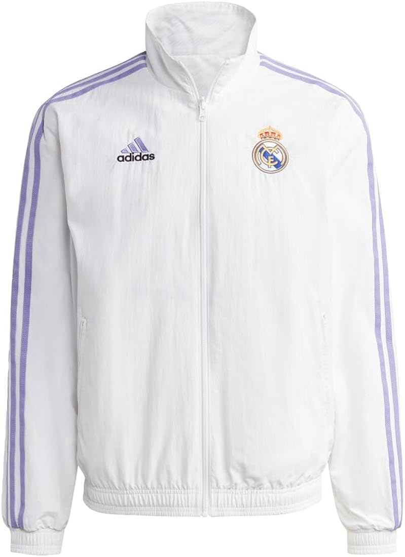 adidas×Real Madridトラックジャケット 日本規格M size Buy adidas MEN'S REAL MADRID ANTHEM JACKET, White, Medium at Amazon.in