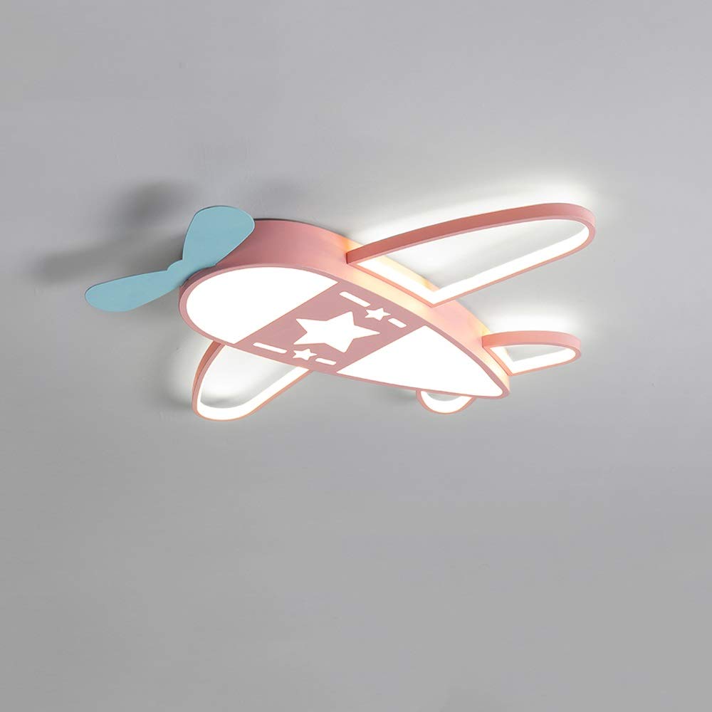 Lámpara de techo de dibujos animados LED Luz de Techo para niños Aviones candelabros sala infantil dormitorio luces, habitación los muchachos cartoon Plafón [Clase de eficiencia energética A] ( Color