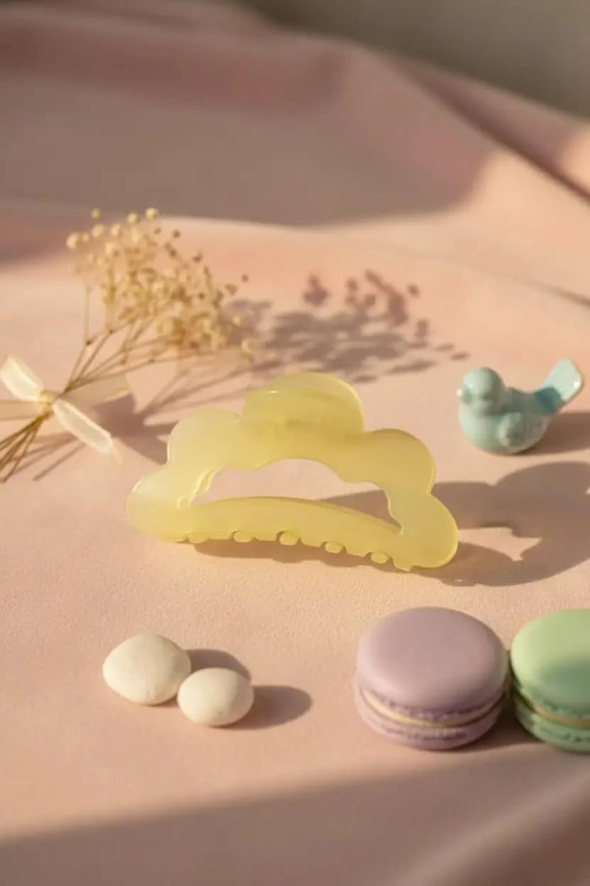Miniso Kadın Selüloz Asetat Saç Klipsi, Standart, 2019480810106, Renkli