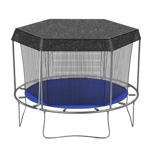 Trampolín infantil para exteriores con cubierta de protección solar, red de malla resistente para saltar de forma segura al aire libre, a, 6英尺
