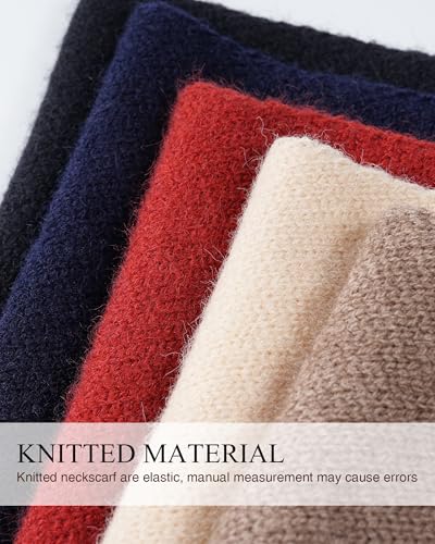 Molans Women Winter Knit Neck Scarf - Warm Crochet Triangle Scarf for Women Girls3