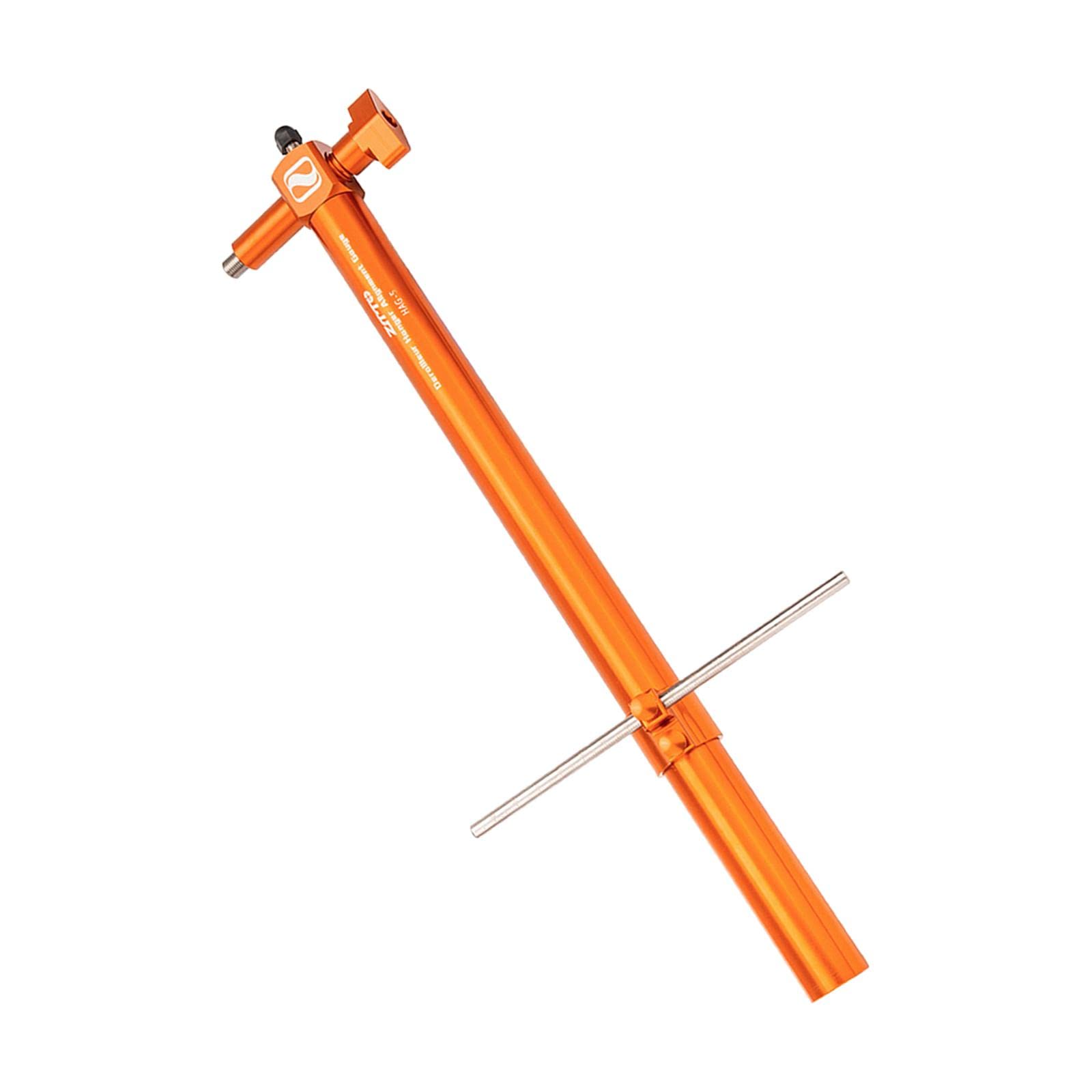 LOVIVER Bike Rear Dropout Bicycles Derailleur Hanger Alignment Gauge, Rule Tool Hook Calibration Tool Bikes Road Bikes, Orange