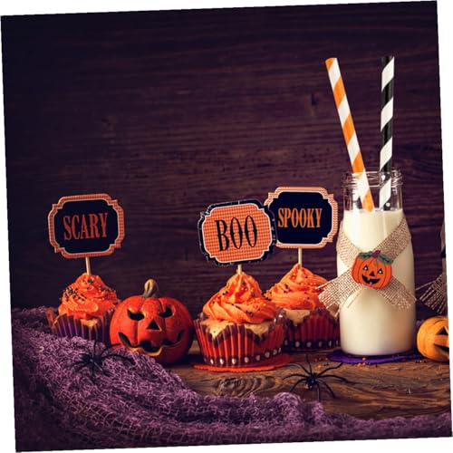 Pitillos de Papel Kraft Halloween 100 pzas Desechables miniatura 7