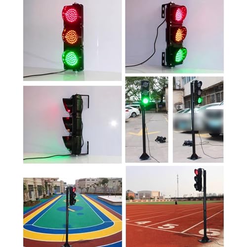 Feu de signalisation LED télécommandé et feux de circulation extérieurs en matériau PC - 8