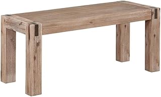 Woodstock Bench - 36 in. Standard Bench with Metal Bronze Finish Inset, ...