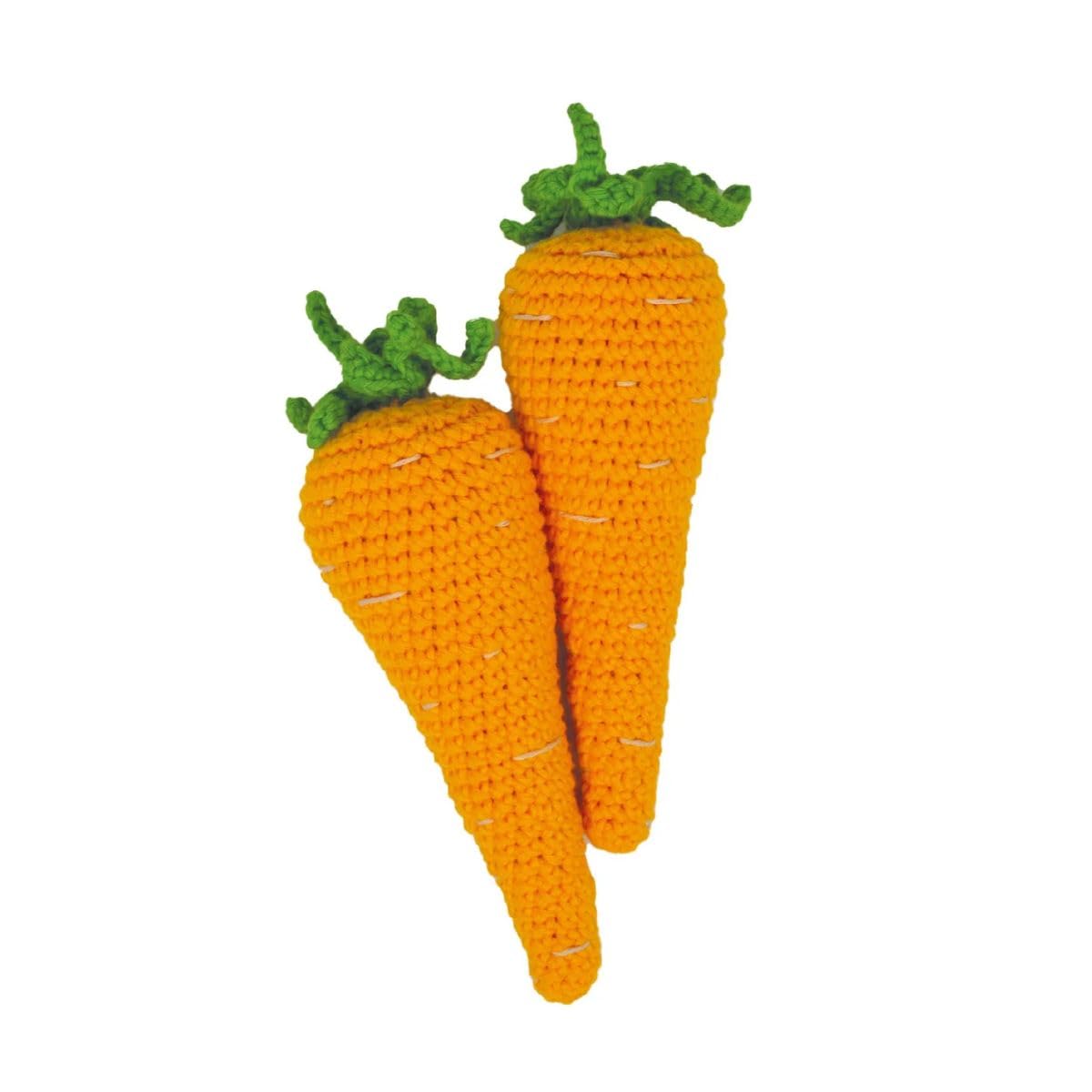 KNITTY CRITTERS – Easter – Carrots Yellow | Beginner-Friendly Crochet Craft Kit with Recycled Yarn