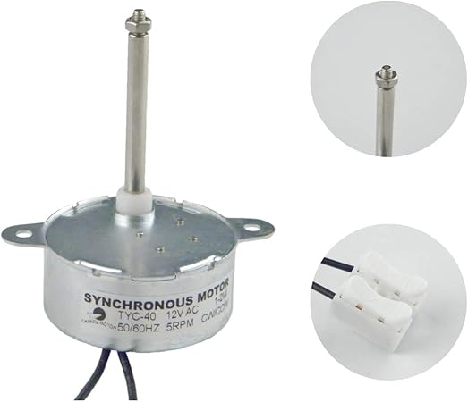 Motore Sincrono TYC40 AC 12V 5r/min - Per Decorazioni Natalizie