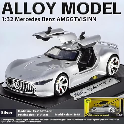 Image of Mercedes Benz Gran Turismo SUV Car 1:32 Scale Model Car Exclusive Alloy Metal Pull Back Die-cast Diecast Metal Pullback Toy Openable Doors & Light Music Best Gifts Kids【Colors as Per Stock 】