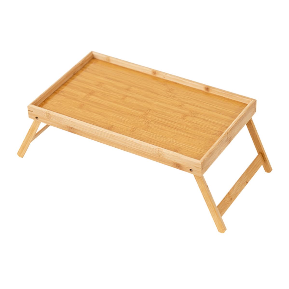 Table pliable en bambou pour ordinateur portable stable lit