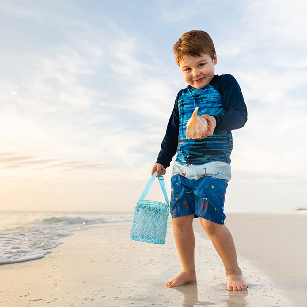 Borsa da spiaggia in rete, borse da conchiglia da