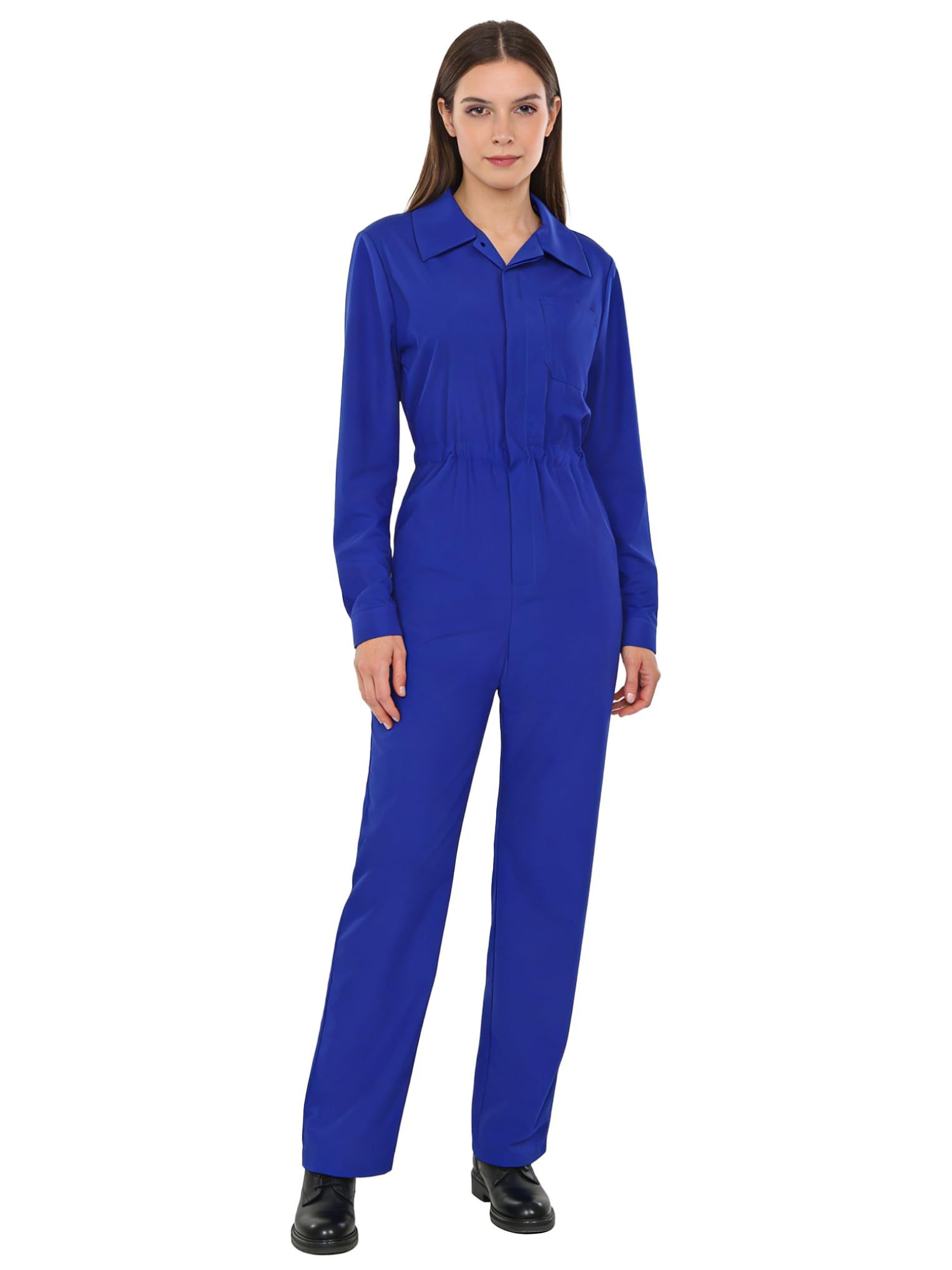 Kaerm Mono de trabajo para mujer, artesanía, manga larga, ropa de trabajo de una pieza, artesano, rallycombi, mono de taller, mecánico, combi de trabajo, traje de protección