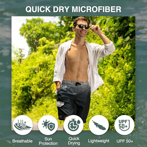 Image of Kanu Surf Men's Big Viper Extended Size Stripe Swim Trunk