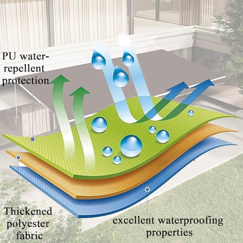 Auvent pare-soleil rétractable 6x3m avec protection de balcon - 3
