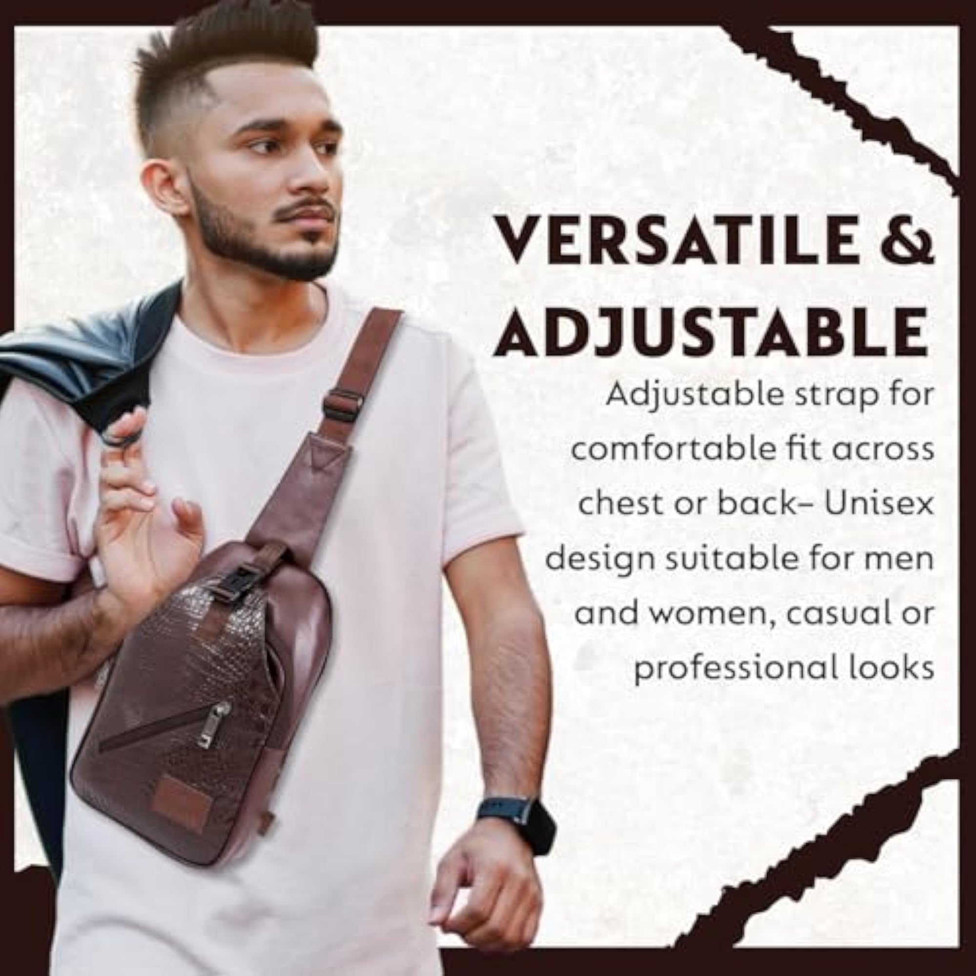 Casual Backpack with Two Main Compartments