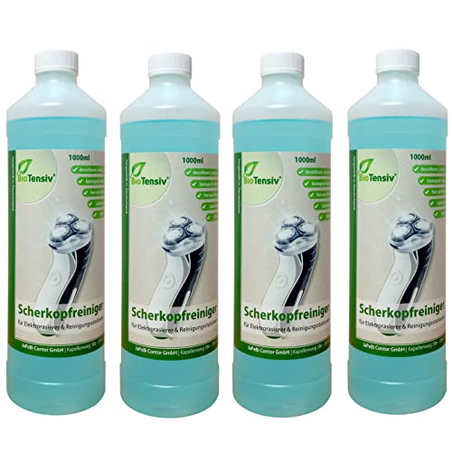 4x BioTensiv® Professional Scherkopfreiniger 1000ml